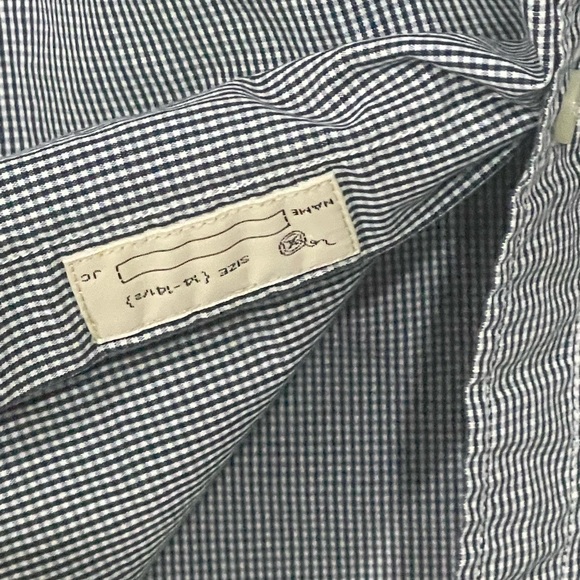 Mens J.Crew Checkered Button Down Small - Picture 5 of 6